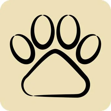 Icon Good For Pets. related to CBD Oil symbol. glyph style. simple design e.. Stock Illustration