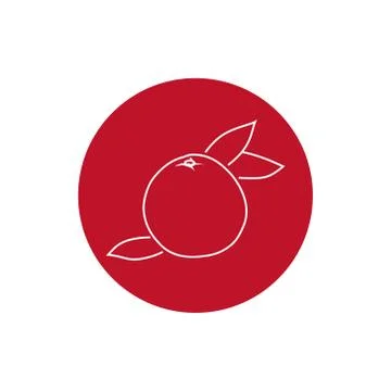 Icon Grapefruit  in the Contours Stock Illustration