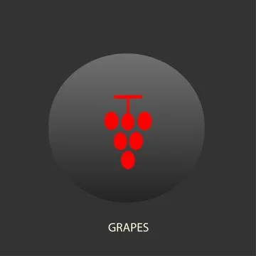 Icon grapes Stock Illustration