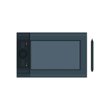 Icon Graphic Tablet, Vector Illustration Stock Illustration