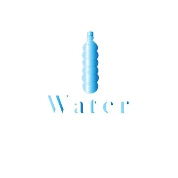 Icon graphics bottle of water Stock Illustration