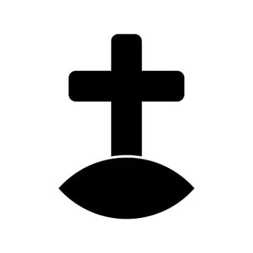 Icon of Grave - vector iconic design Stock Illustration