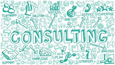Icon Group with Consulting Concept Stock-Footage 152261594
