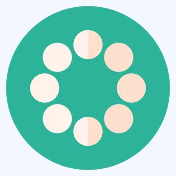 Icon Group Work - Flat Style - Simple illustration,Editable stroke Stock Illustration