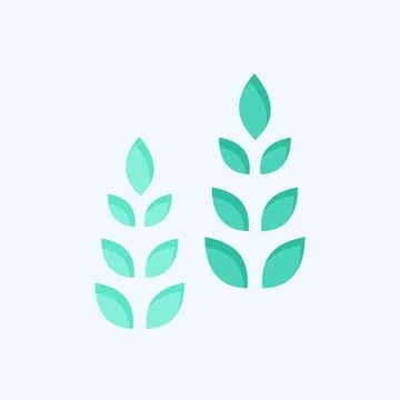 Icon Growth Tree. related to Development symbol. flat style Illustrazione stock