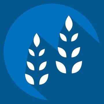 Icon Growth Tree. related to Development symbol. long shadow style Stock Illustration