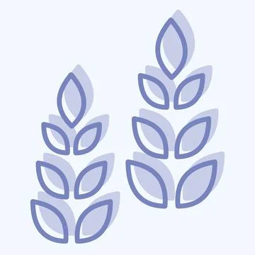 Icon Growth Tree. related to Development symbol. two tone style Stock Illustration