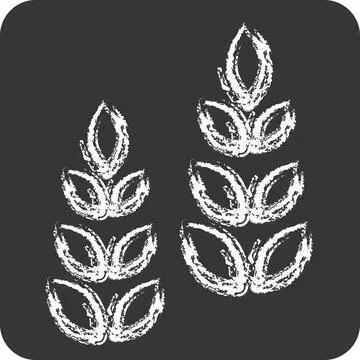 Icon Growth Tree. related to Development symbol. chalk Style Stock Illustration