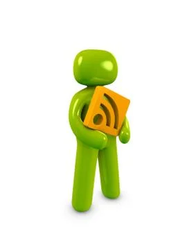 Icon  guy, rss 스톡 일러스트