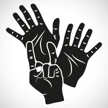Icon Hand eleven イラスト素材