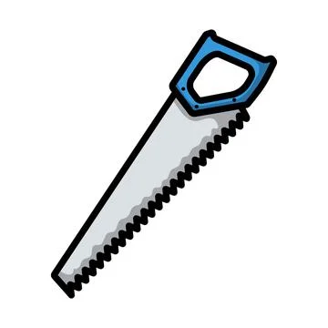 Icon Of Hand Saw Stock Illustration