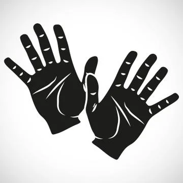 Icon Hand Ten Stock Illustration