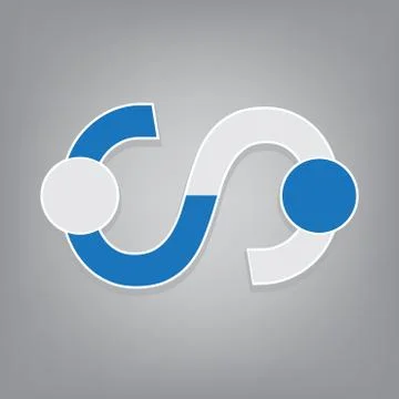 Icon handshake. Stock-Illustration