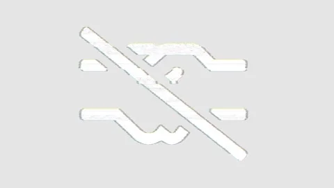 Icon handshake slash is distorted. Glitch. Noise, chromatic aberration, Video stock 301440820