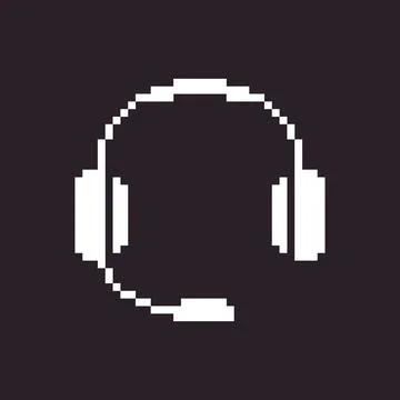 Icon of headphones with microphone	 イラスト素材