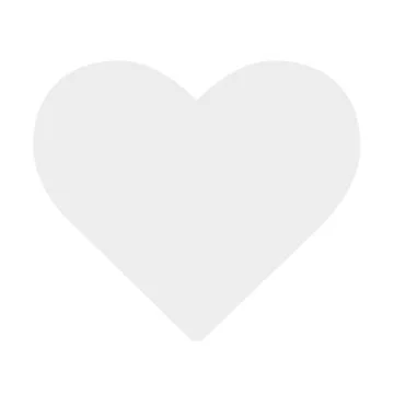 Icon heart on a white background. 3d render Illustrazione stock
