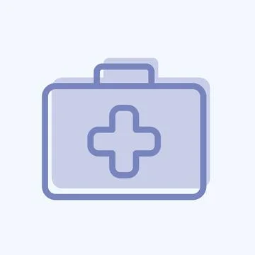 Icon Help. suitable for education symbol. two tone style. simple design edita 库存插图