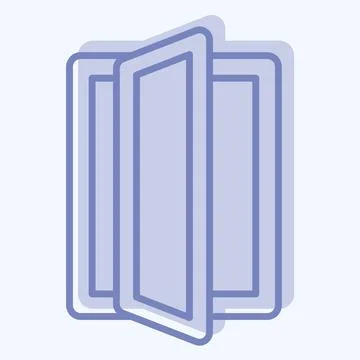 Icon Highest Quality Windows. related to Green House symbol. two tone style.. Stock Illustration