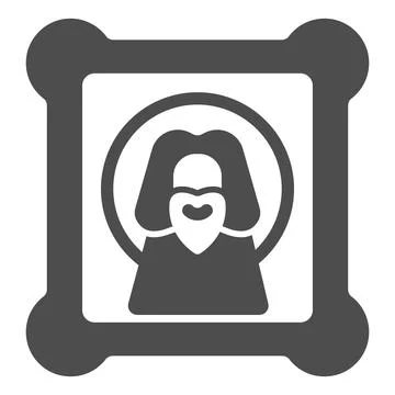 Icon with holy Jesus solid icon, Happy Easter concept, orthodox paint sign on Illustrazione stock