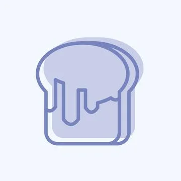 Icon Honey Jam. suitable for Bee Farm. two tone style. simple design editable Stock Illustration