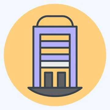 Icon House. related to House symbol. color mate style. design editable Ilustración de archivo