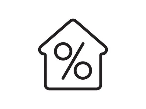Icon a house representation, isolated against a clean background. This simp.. Stock Illustration