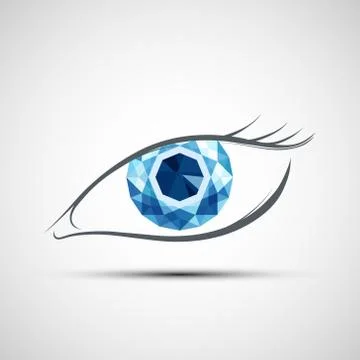 Icon human eye Stock-Illustration