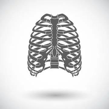 Icon of human thorax Stock Illustration