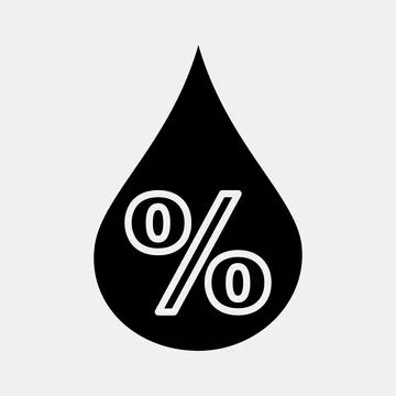 Icon humidity. Weather elements symbol. Icons in glyph style. Good for prin.. Stockillustratie