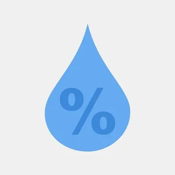 Icon humidity. Weather elements symbol. Icons in flat style. Good for print.. イラスト素材