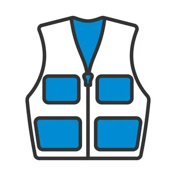 Icon Of Hunter Vest Stock Illustration