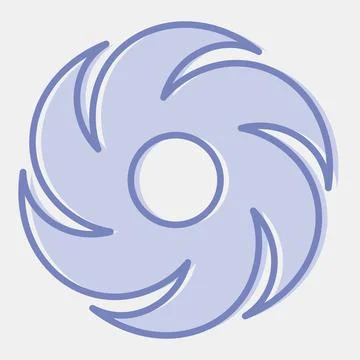 Icon hurricane. Weather elements symbol. Icons in two tone style. Good for .. イラスト素材