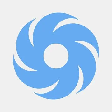 Icon hurricane. Weather elements symbol. Icons in flat style. Good for prin.. イラスト素材