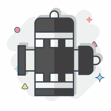Icon Hydrant. related to Firefighter symbol. comic style. simple design edi.. Stock Illustration