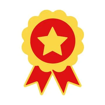 Icon icon set in trendy flat style. Prize and awards symbol for your website, Stock Illustration