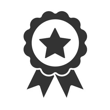 Icon icon in trendy flat style isolated on gray background. Prize and awards  Stock Illustration
