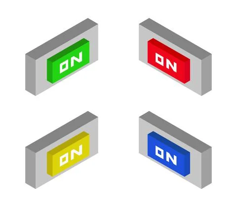 On icon illustrated in vector on white background Stock Illustration