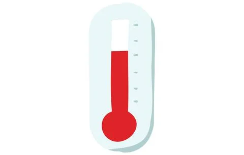 Icon illustration with deformed temperature Illustrazione stock