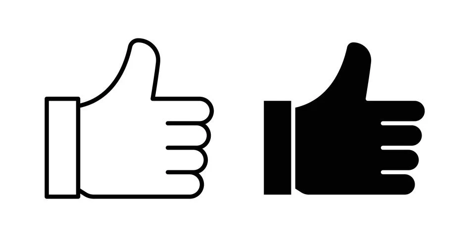 Like icon illustration. Pixel perfect vector graphics Stock Illustration