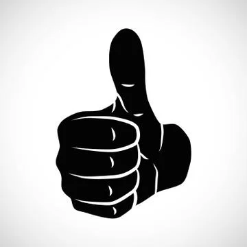 Icon Illustration Vector Graphic Thumbs Up Stock Illustration
