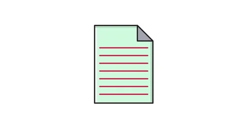 Icon indicating a file not found error, featuring a broken file symbol with.. Stock Footage 335259557