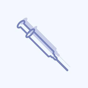 Icon Injection - Two Tone Style - Simple illustration,Editable stroke Stock Illustration