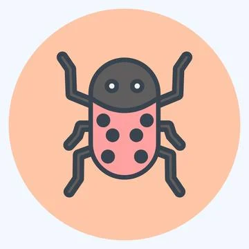 Icon Insect Infestation. suitable for disasters symbol. color mate style. sim Stock Illustration