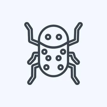 Icon Insect Infestation. suitable for disasters symbol. line style. simple de Stock Illustration