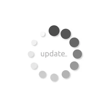 Icon install update, style design on a white background Stock Illustration