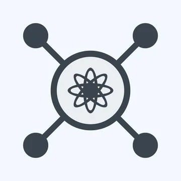 Icon Intelligent Control. suitable for data analytics symbol. glyph style. si Stock Illustration