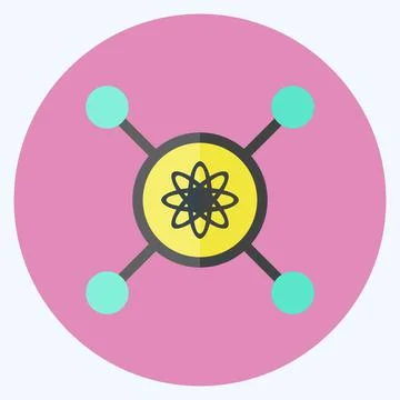 Icon Intelligent Control. suitable for data analytics symbol. flat style. sim Stock Illustration