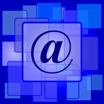 At icon. Internet button on abstract background.. Stock Illustration