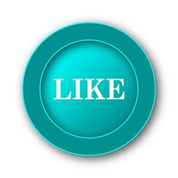  Like icon. Internet button on white background. Stock Illustration