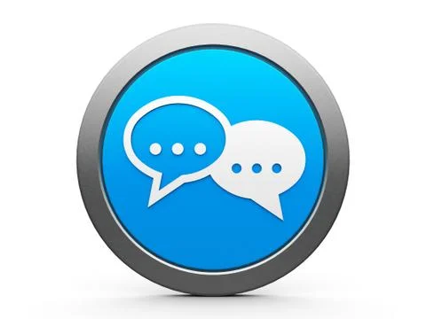 Icon internet conversation Stock Illustration